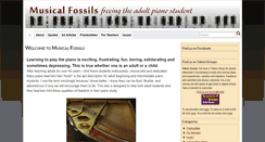 Desktop Screenshot of musicalfossils.com