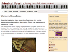 Tablet Screenshot of musicalfossils.com
